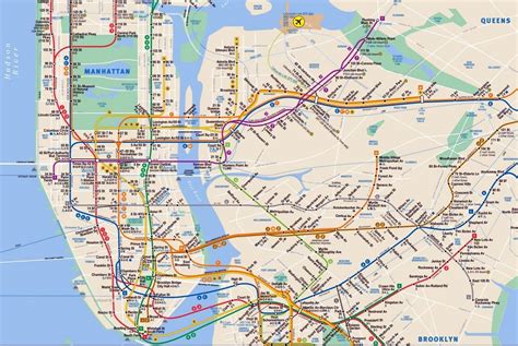 Collectibles Transportation New York City NYC MTA Manhattan Bus Map Oct
