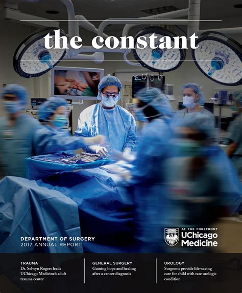 Uchicago Medicine 2017 Department Of Surgery Annual Report By Uchicago Medicine Community