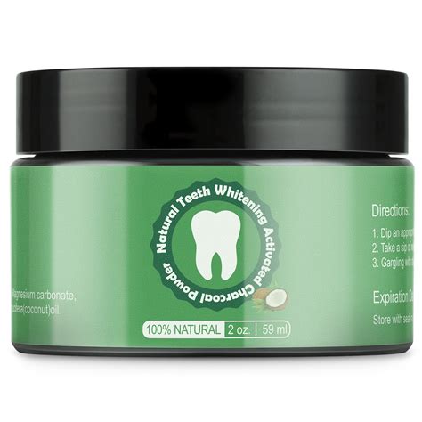 Charcoal Teeth Whitening Powder With Natural Organic Coconut Charcoal