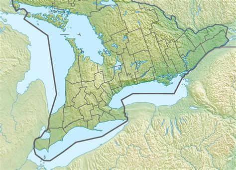 Filecanada Southern Ontario Relief Location Map Wikimedia Commons