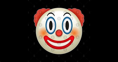 Clown Face Emoji Clown Emoji Sticker Teepublic