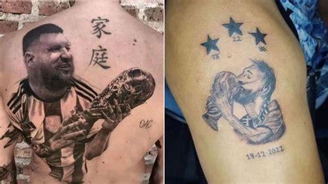 Los Peores Tatuajes Que Se Hicieron Aficionados Tras Ser Argentina Campeón Del Mundial Qatar 2022