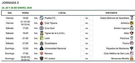 .calendario completo para el torneo apertura 2021 de la liga mx #ligamx #apertura2021 #calendario todas las jornadas del apertura 2021 en la liga mx 0:00 inicio 1:59 jornada 1 2:19 jornada 2 2:39 jornada 3 2:59 jornada 4 3:19 jornada 5. Clausura 2020: Calendario Liga Mx: Horarios, fechas y ...