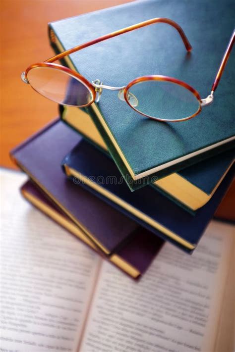 Books And Spectacles Stock Image Image Of Novel Expertise 55150255
