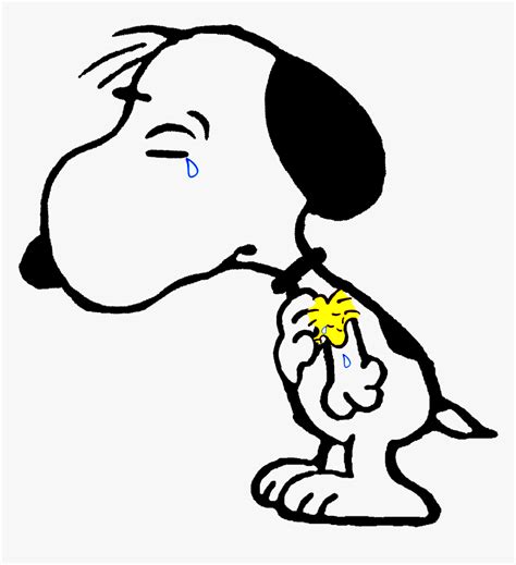 Peanuts Snoopy Crying Clipart