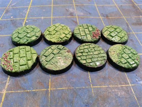 dabblings from the tabletop green stuff bases