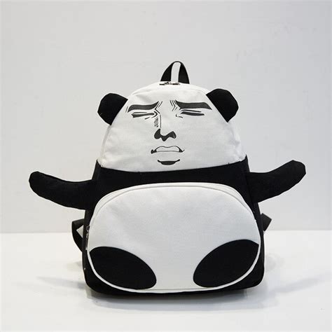Chinese Funny Spoof Expression Backpack For Teenagers Girls Canvas
