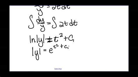 Separable Equations Youtube