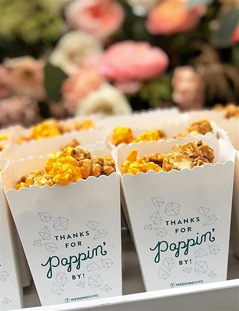 Mini Popcorn Box Popcorn Wedding Personalized Favor T Etsy