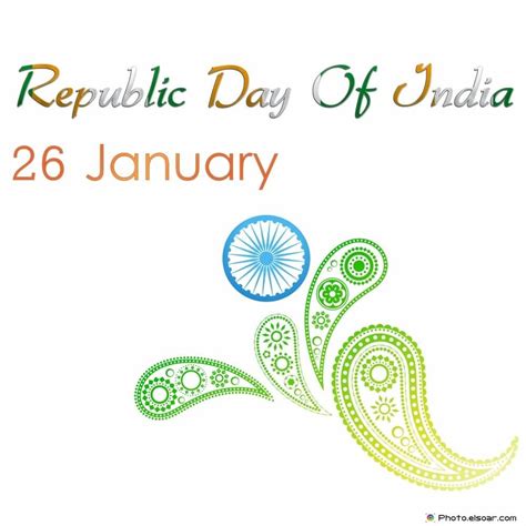 republic day of india 26 january card