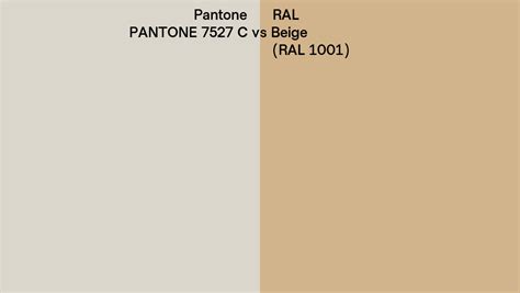 Pantone 7527 C Vs Ral Beige Ral 1001 Side By Side Comparison