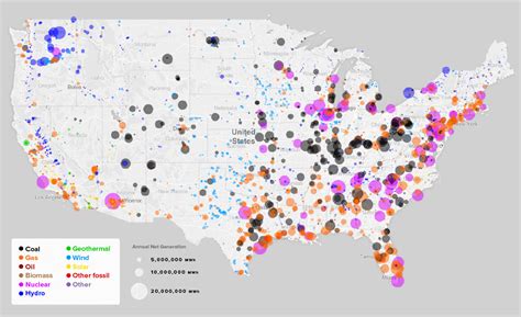 Mapped Every Power Plant In The United States