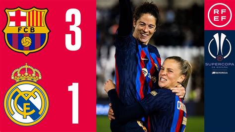 RESUMEN SupercopaFemenina FC Barcelona 3 1 Real Madrid CF