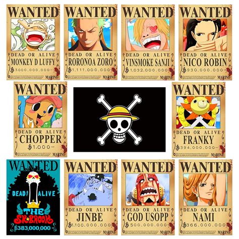 Buy TYZZHOA PCS Anime One Piece Wanted Bounty S IN Nika Luffy Billion Updated Bounty