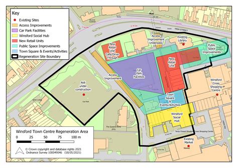 Map Of Winsford Town Centre Regeneration Plans Participate Now