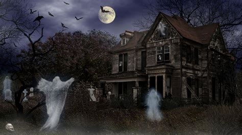 Halloween Haunted House Wallpapers Wallpaper Cave