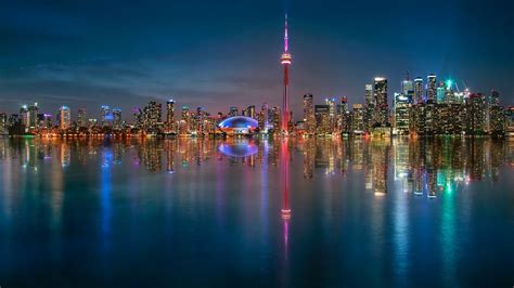 Toronto Skyline And Its Reflection Toronto Bing Gallery