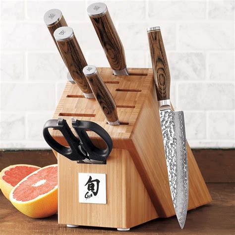 Shun Premier 7 Piece Block Set Sur La Table Kitchen Knives