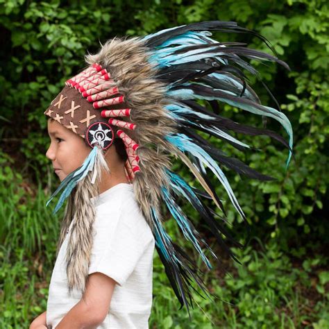 Kids Headdress Turquoise Indian Headdress Novum Crafts