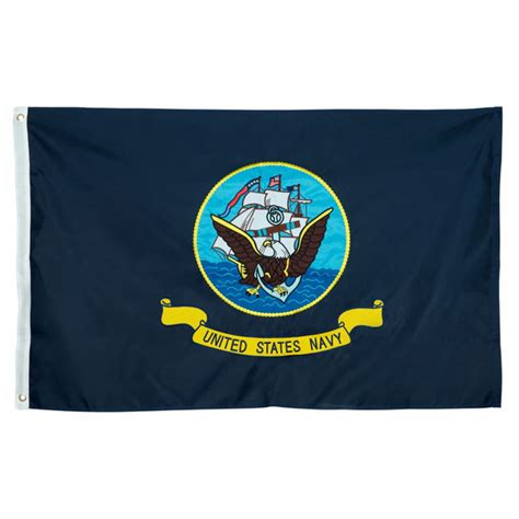 Navy Flag 3x5 Ft Double Sided Heavy Duty Us Navy Flag Quadruple