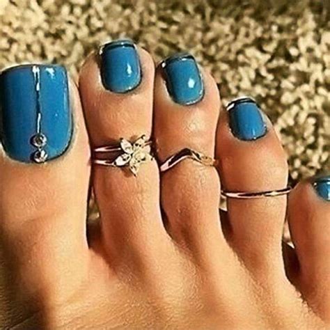 Island Goddess Toe Rings Chakrasactivated Toe Nail Color Toe Nail Designs Toe Nails