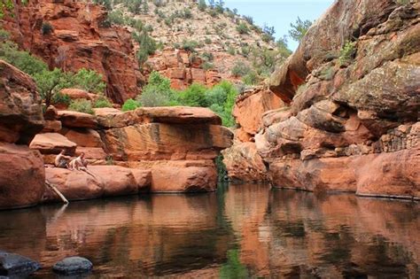Sedona Azs Top 3 Swimming Holes With Cliff Jumping — Spearhead