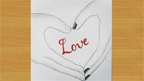 How To Draw Couple Hands Making A Heart Lovely Couple Hand Easy Drawing Gali Gali Art