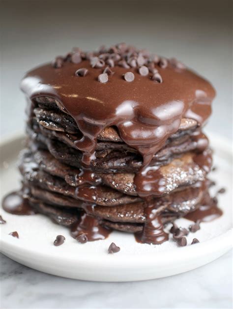 Decadent Double Chocolate Pancakes Bakerella Miif Plus