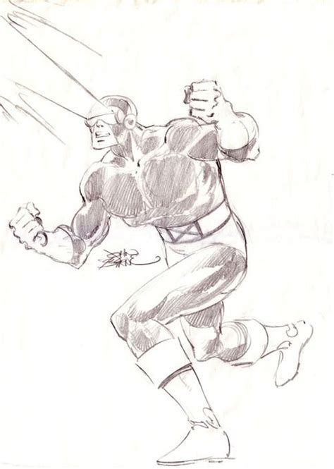 1979 Cyclops By John Byrne Comic Book Drawing Comic Art Sketch Superhero Artwork