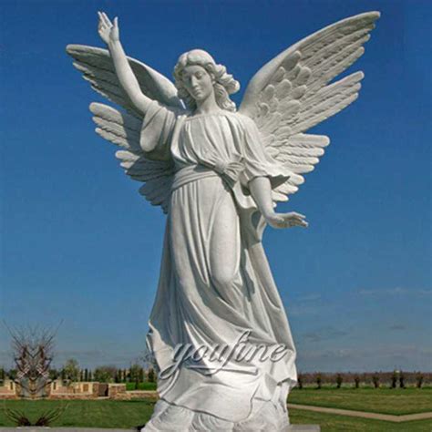 Life Size Feamle Angel Marble Statue For Cherokee Memorial Park Mokk
