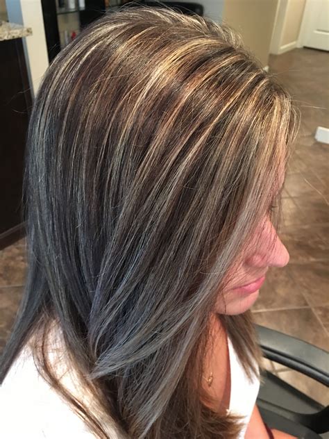 Blonde Highlights On Brown Hair And Long Layered Haircut Justinefr