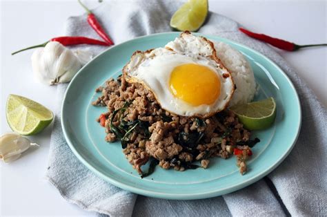 Pad gra prao (stir fried pork with thai holy basil). Pad Gra Prao | Chu On This