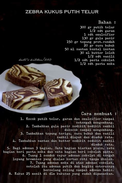 Lima kata itu mungkin tepat untuk menggambarkan sambal tempe. HESTI'S KITCHEN : yummy for your tummy: Zebra Kukus Putih Telur | Makanan, Resep, dan Resep makanan