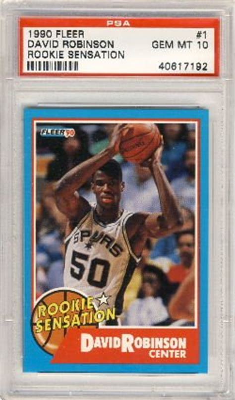 Check spelling or type a new query. 1990 Fleer Rookie Sensation David Robinson Rookie Card PSA 10 Gem Mint