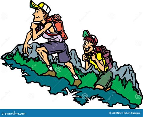 Hikers Cartoon Vector 5560425