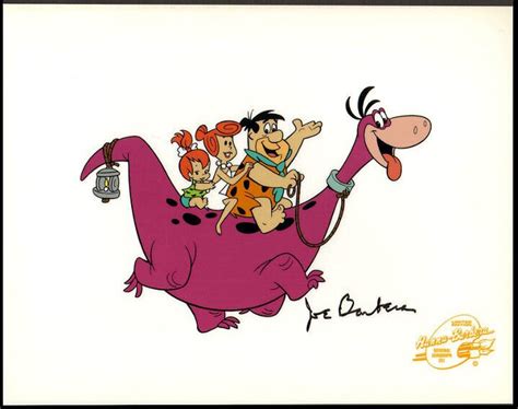 Limited Edition Vintage Flintstones Serigraph Cartoon Cel