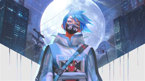 Ninja Boy With Sword Moon 4k Wallpaperhd Artist Wallpapers4k