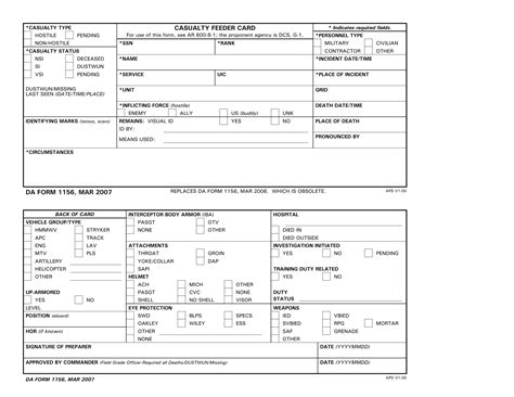 Da 1156 Form ≡ Fill Out Printable Pdf Forms Online