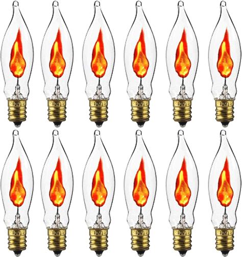 Flicker Flame Light Bulb Flame Shaped Bulb Dances With A Flickering