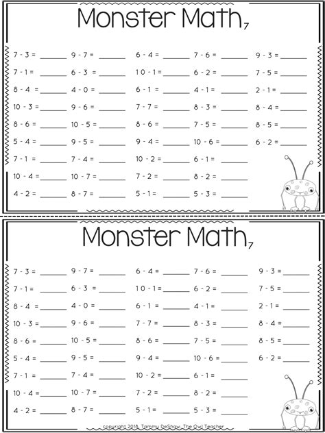 Math Fact Fluency Practice Worksheets Worksheets For Kindergarten