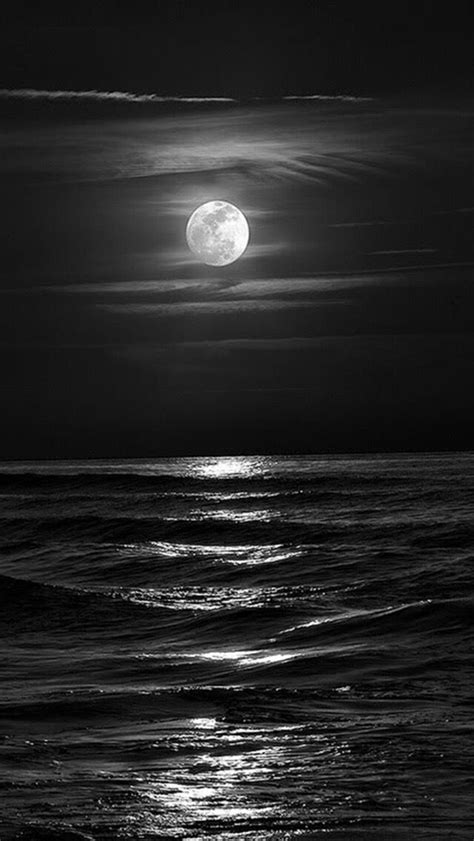 Moon Over Ocean Moon Photography Beautiful Moon Dark Photography