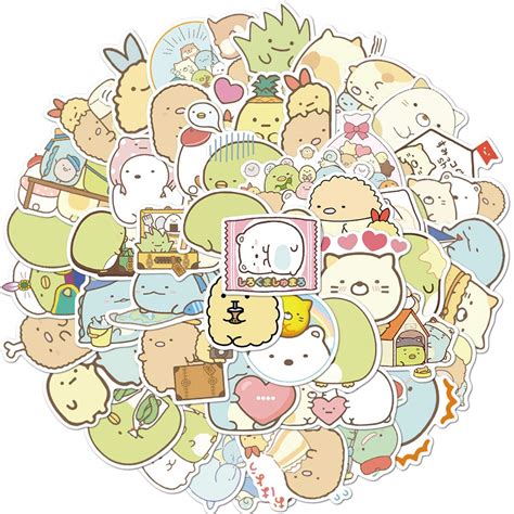 Buy 50 Pcs Kawaii Sumikkogui Cartoon Stickers Japanese Anime Laptop