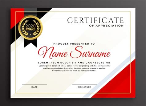 Elegant Diploma Certificate Template Design Free Vector