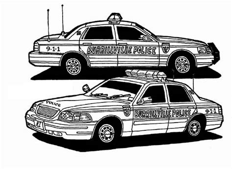 Auto (3) is zeshonderdeenenzestig keer bekeken. Two Awesome Police Car Coloring Page | Color Luna