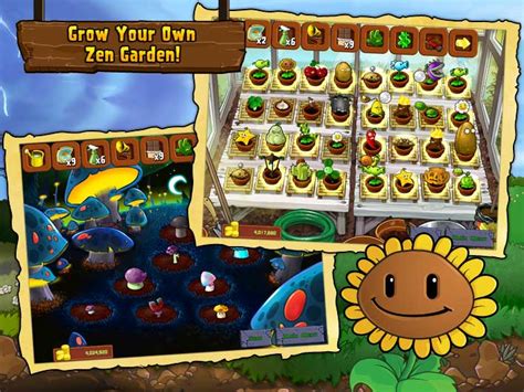 Eventually you'll get the key to your zen garden, where your pet plants go. Plant vs Zombies iPad iPhone Zen Garden | Obama Pacman
