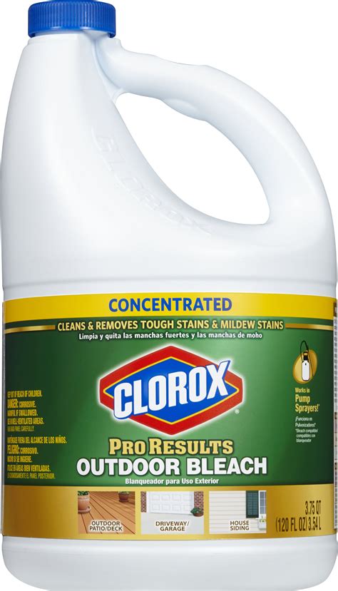 Clorox Concentrated Outdoor Bleach For Cleaning Pro Results 120 Fluid