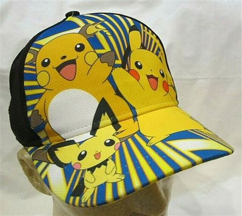 Youth Pokemon Pikachu Snap Back Baseball Cap One Size Fits All Ebay