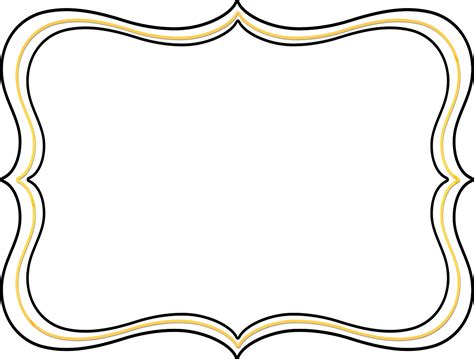 Gold Scroll Border Clip Art