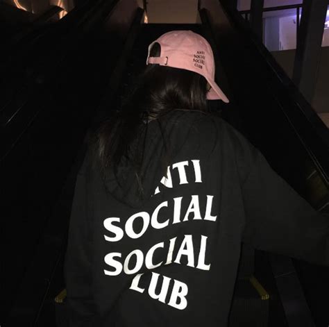 Anti Social Social Clublogo フーディー Black Bing