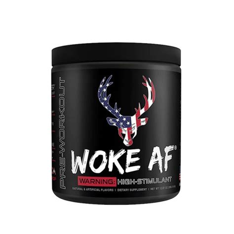 Bucked Up Woke Af High Stimulant Nootropic Pre Workout 244g ‘merica